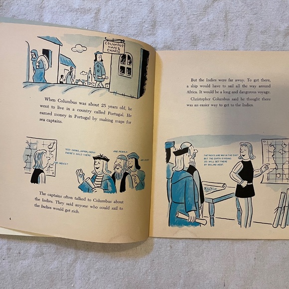 Vintage "A Book About Christopher Columbus" Paperback Book - Picture 5 of 7